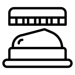 cream line icon style
