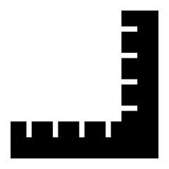 measure  tool icon for user interface design tool and  web design tool