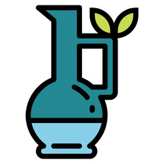 oil filled outline icon style