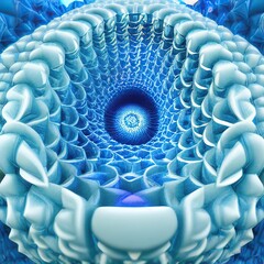 Obraz premium teal complex fractal