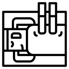 massage line icon style