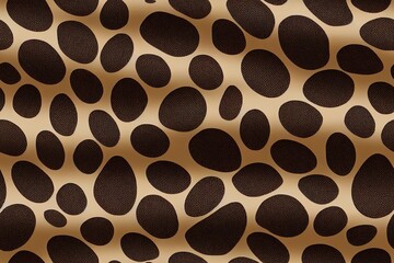 Fototapeta na wymiar Beautiful Leopard animal abstract illustration seamless pattern. Fabric motif texture repeated. Animal skin wild safari jaguar panther element vintage brown.