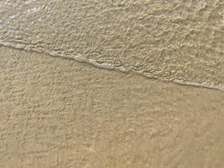 Beautiful sand on the ocean in summer