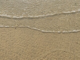 Beautiful sand on the ocean in summer