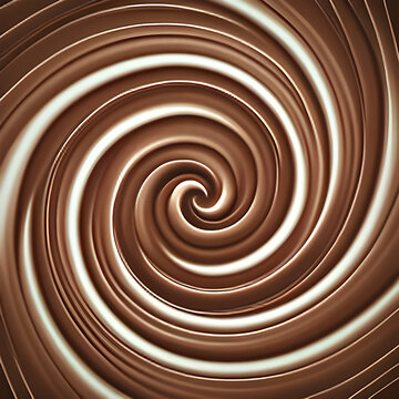 Chocolate swirl. Creamy and delicious. Great for advertising and packaging. 