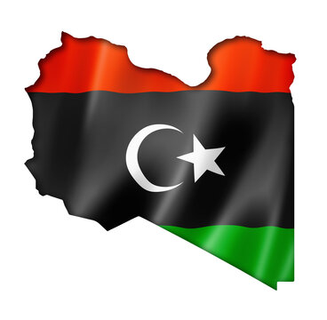 recommend clip art: Libyan flag map