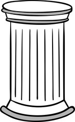 Greek sculpture trippy. Statues figures columnar arms and legs stucco. psychedelic trip style. In black and white..