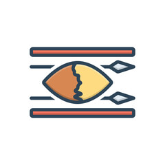 Color illustration icon for swaziland