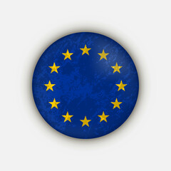 Country European Union. European Union flag. Vector illustration.