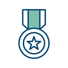 award - medal icon vector design template in white background