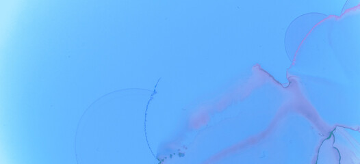 Blue Watercolour Wave Background. Gradient Ink