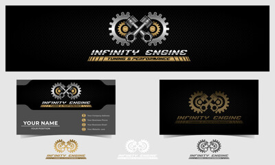 Modern creative automotive logo design and business card