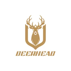 Foto op Plexiglas Deer head logo icon isolated on white background © sljubisa