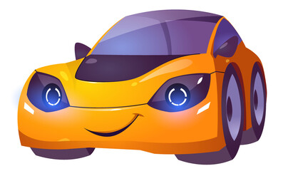 Obraz na płótnie Canvas Car Cartoon Character