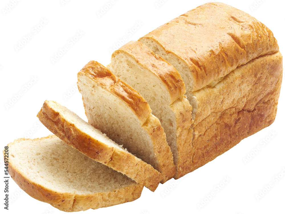 Wall mural sliced bread isolated - Wall murals