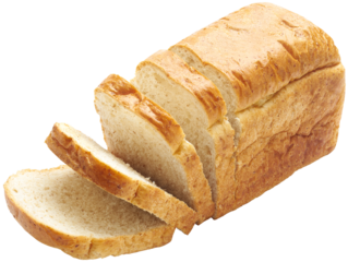 Sliced bread isolated