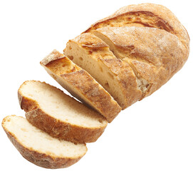 Sliced bread isolated