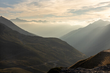 Pyrénées  sunset