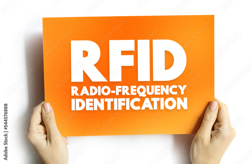 Poster rfid radio-frequency identification - electromagnetic fields to automatically identify and track tag