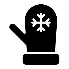 Obraz premium mitten christmas celebration winter decoration icon