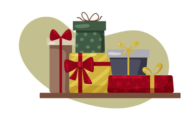 Boho gifts, Christmas gift. Decorative boho color party gifts for birthday celebration, festival and fair decoration.