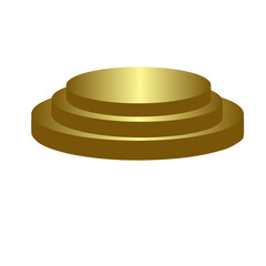 Gold podium display 
