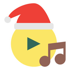 funny christmas celebration winter decoration icon