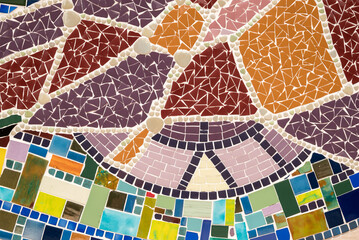 Colourful Mosaic Background Made Of Many Little Stones