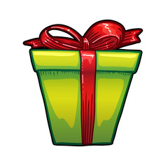 Gift box vector illustration on white background