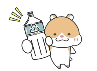 ペットボトル　ハムスター
