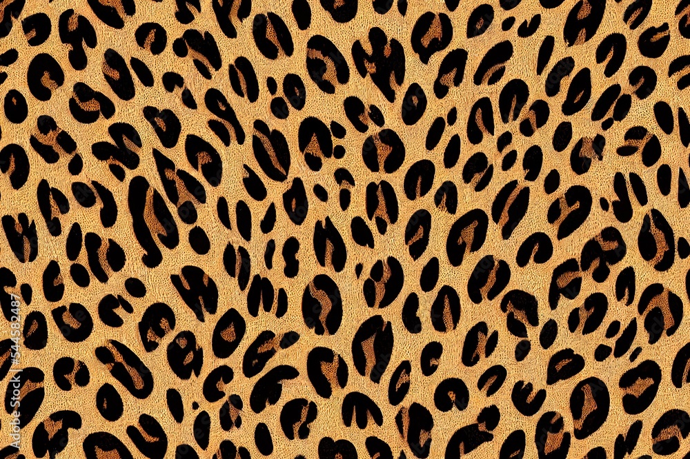 Canvas Prints Leopard skin pattern seamless design print textile fabric