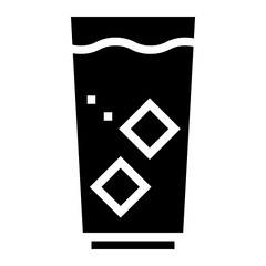 Water glyph icon style