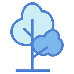 Tree two tone icon style