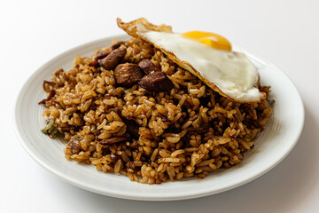 Nasi Goreng on a white background