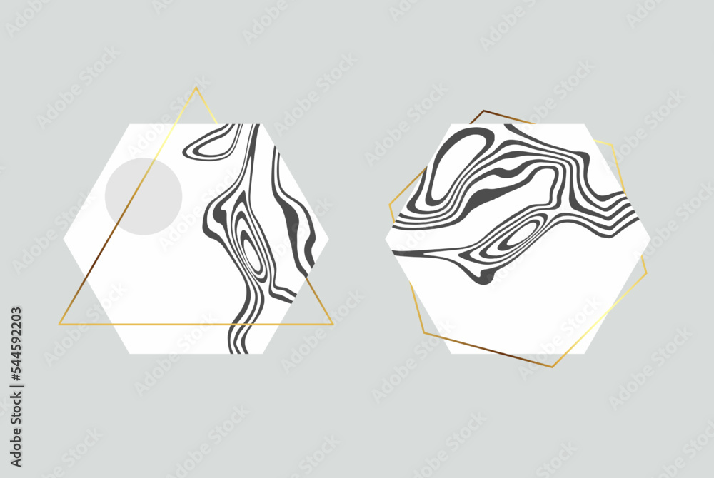 Poster abstract black striped elements and geometric shapes. abstract design element.