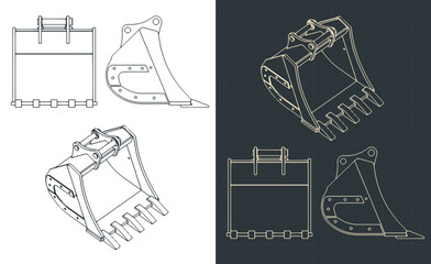 Rock bucket blueprints © blacklight_trace