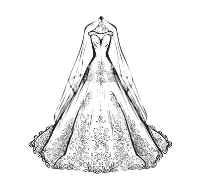 Beautiful dress design drawing - 8.999 taka | Facebook-saigonsouth.com.vn
