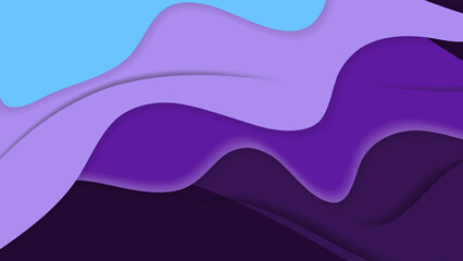 Abstract background with blue purple waves