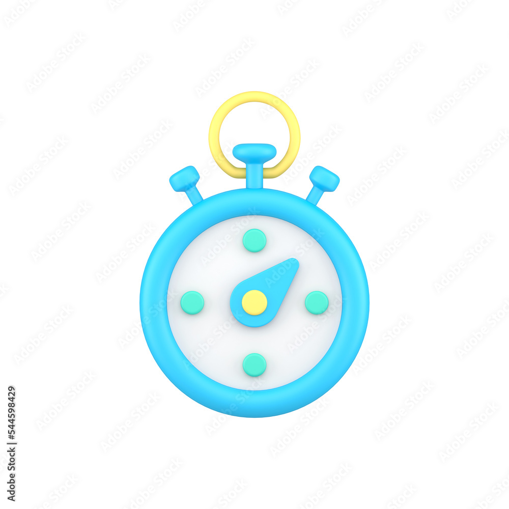 Aufkleber realistic 3d icon countdown circle clock counter timer fast time measurement illustration