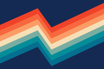 fun rainbow pop fashion decorative 80s shape 60s design vintage graphic illustration vector art Retro Background Geometric