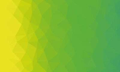 Green-yellow low-poly background mosaic pattern