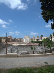Fototapeta na wymiar Ancient Roman Ruins in Alexandria, Egypt