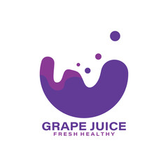 abstract logo design. grape juice design logo business vector