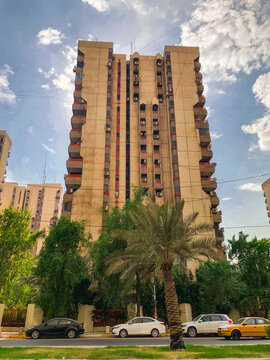 big building in Baghdad city in Iraq on Haifa street