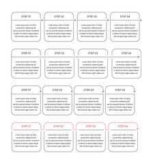 Diagram, infographic in simple, minimal line style. A set of graphic sources for reports, brochures, leaflets and more.