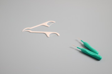 Plastic dental floss, oral tape for teeth cleaning