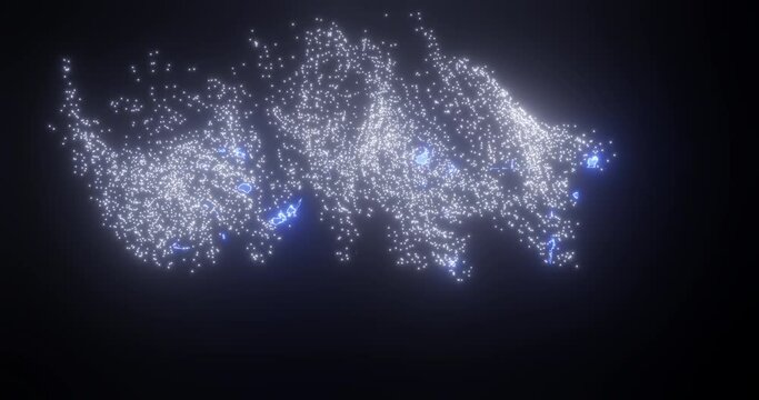 SWIFT blue text animation. Dissolve effect animation.