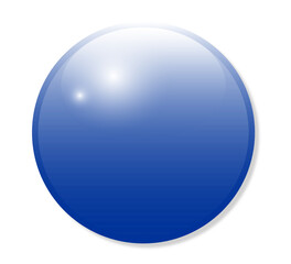 blue glass ball
