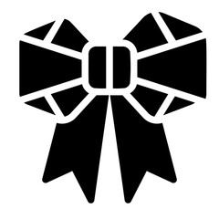 paper bow glyph icon