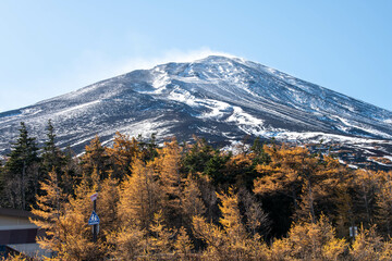 富士山5合目周辺（2022年11月上旬）